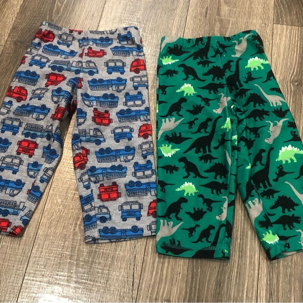 Carter's Pj Bottoms Size 2T Kids Pajama Bottoms - Blue and Green Prints